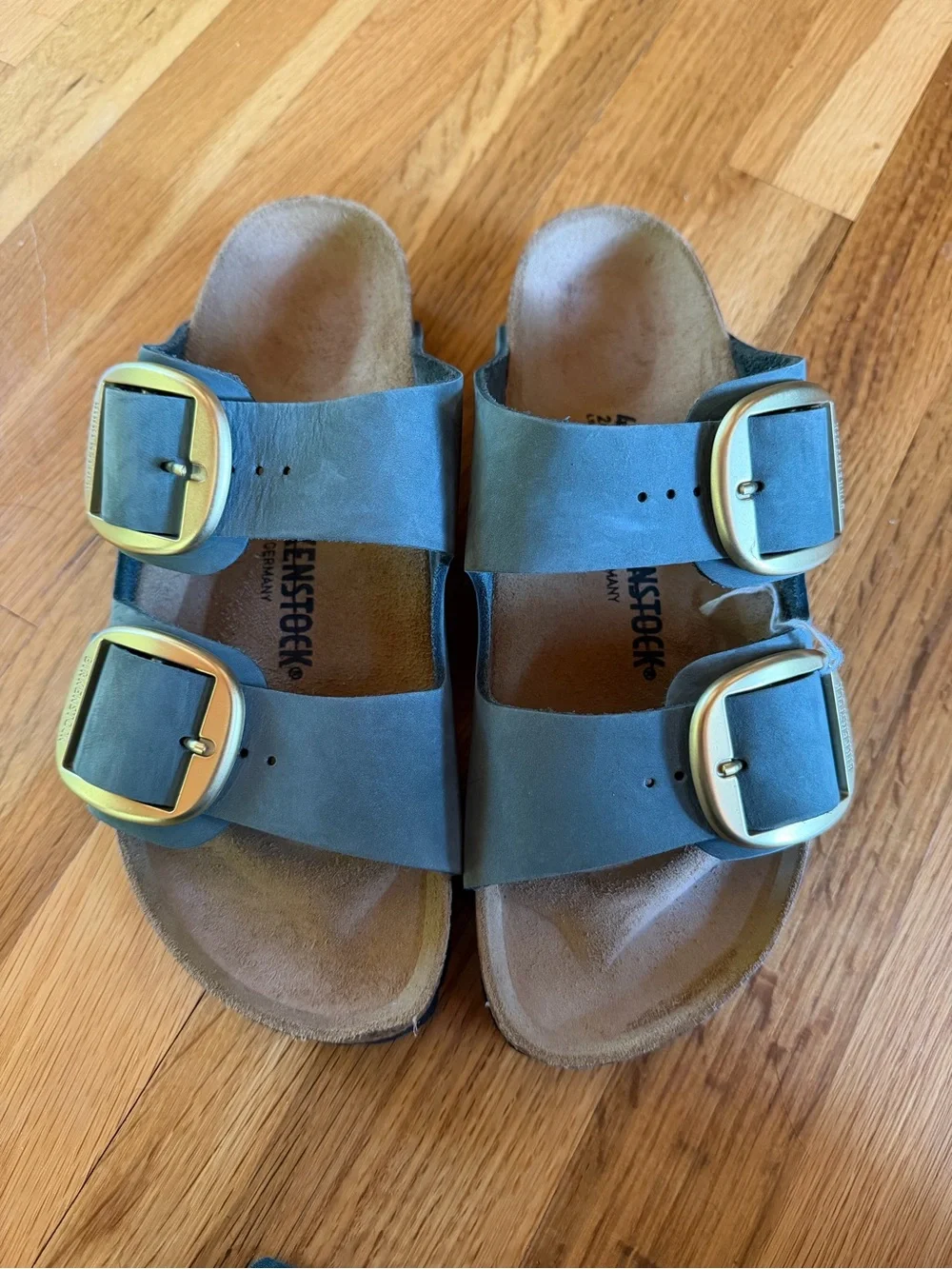 Birkenstock Arizona Big Buckle Nubuck Leather Sandals NWOT